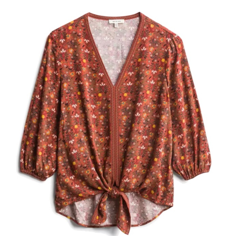 Max Studio Joanie tie hem top